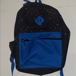Kids Black & Blue Backpack - Durable Everyday Bag